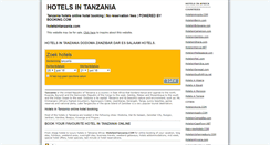 Desktop Screenshot of hotelsintanzania.com